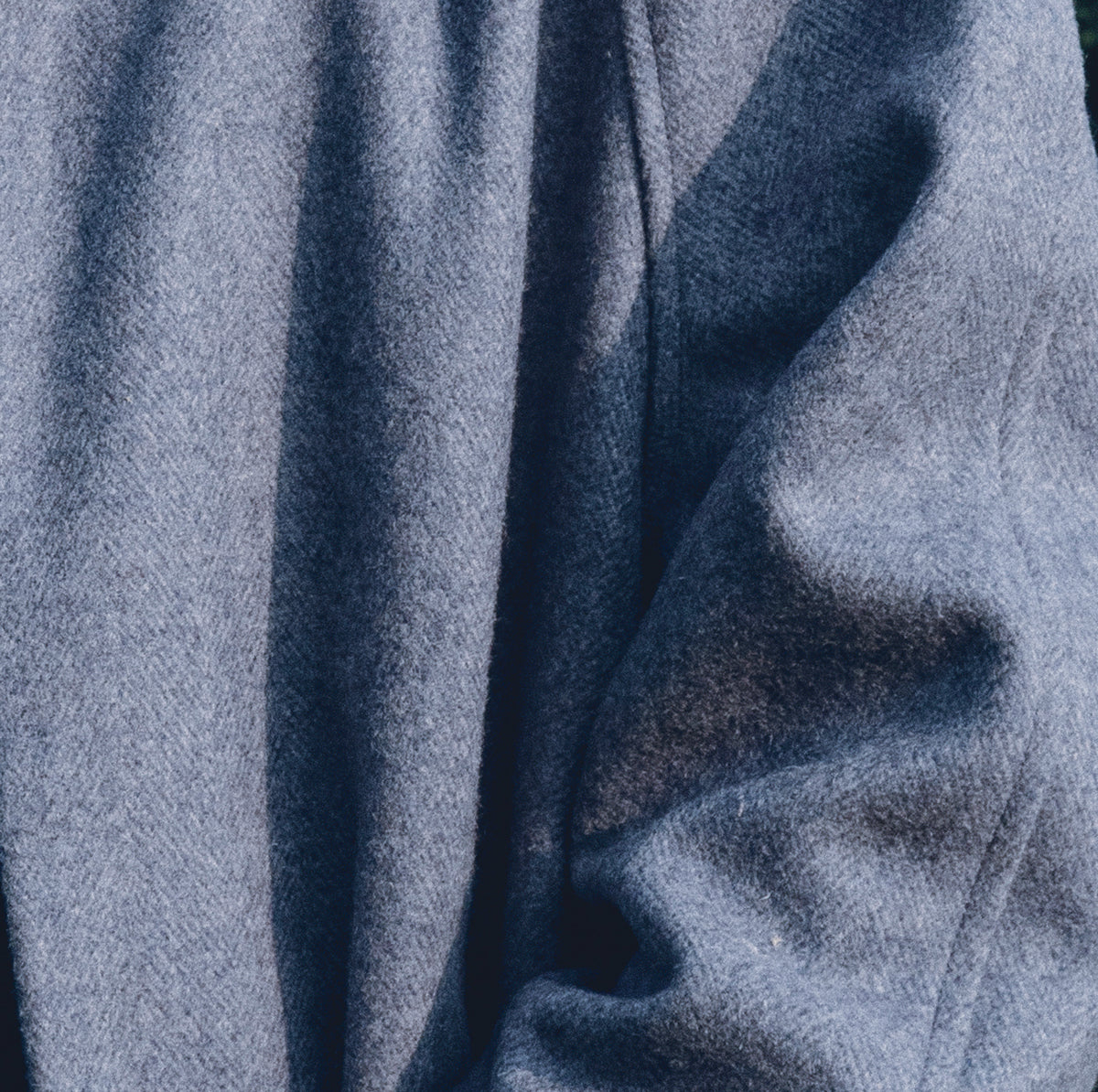 texture matière manteau bleu clair