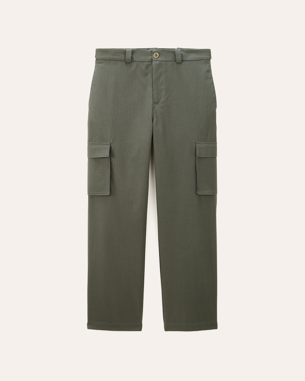 Cargo Army green, pantalon en coton biologique NOYOCO, packshot ss25