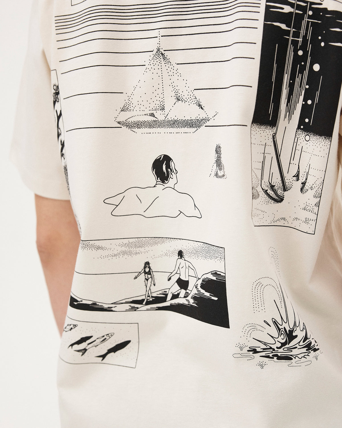 York Merceron t-shirt, AW25 studio detail view