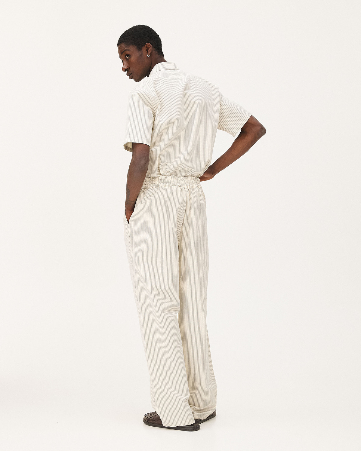 Helio Ecru Stripes