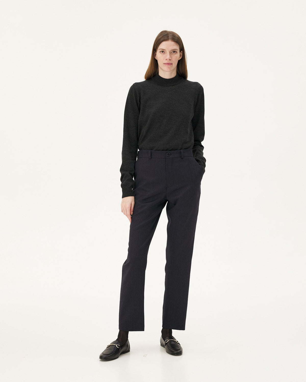 Detroit Night blue pants, SS25 womenswear look