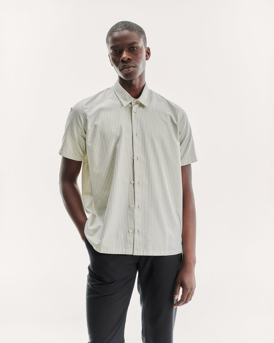 Rio natural light kakhi shirt in upcycled cotton