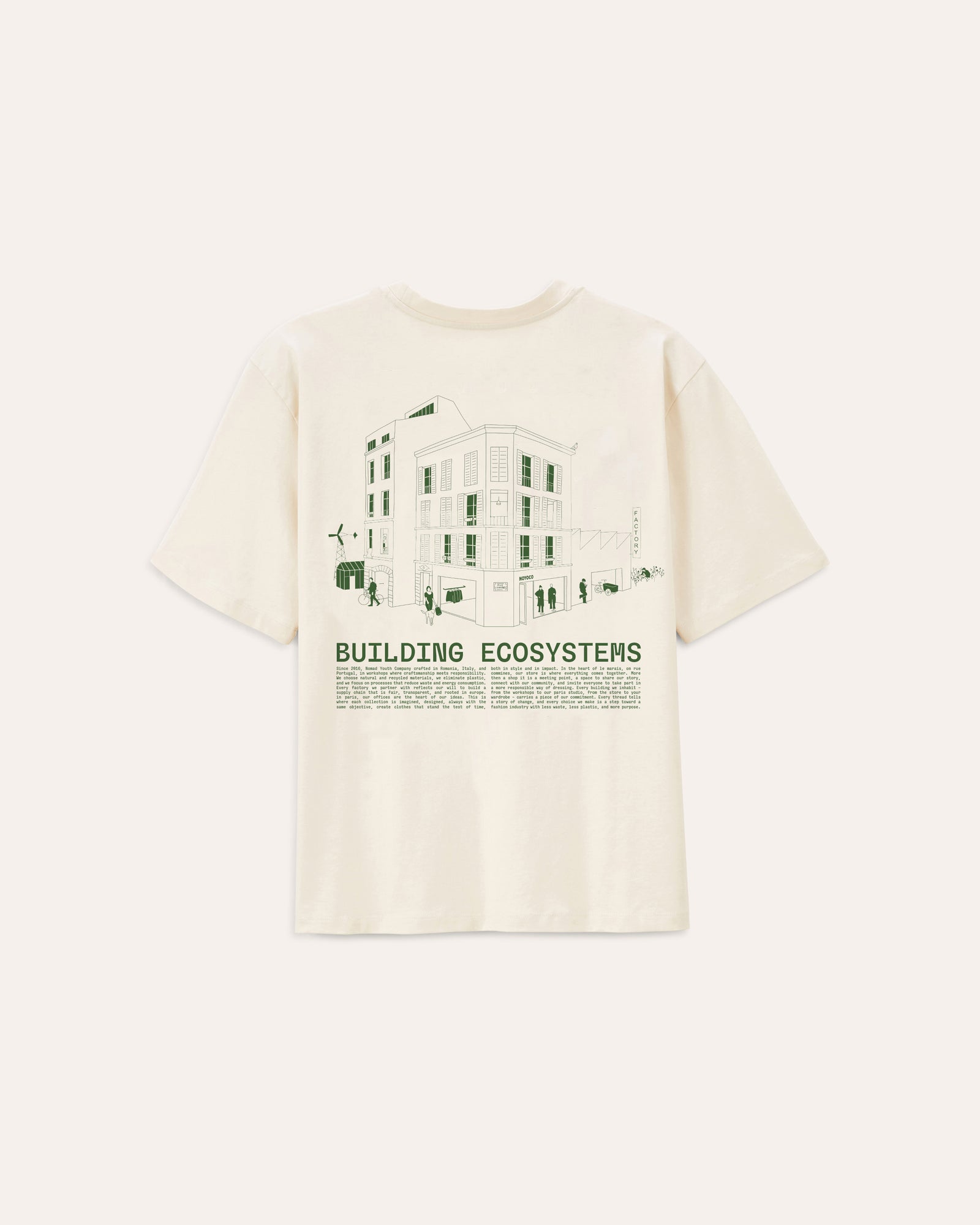 Gumi Building Ecosystems t-shirt, studio product image