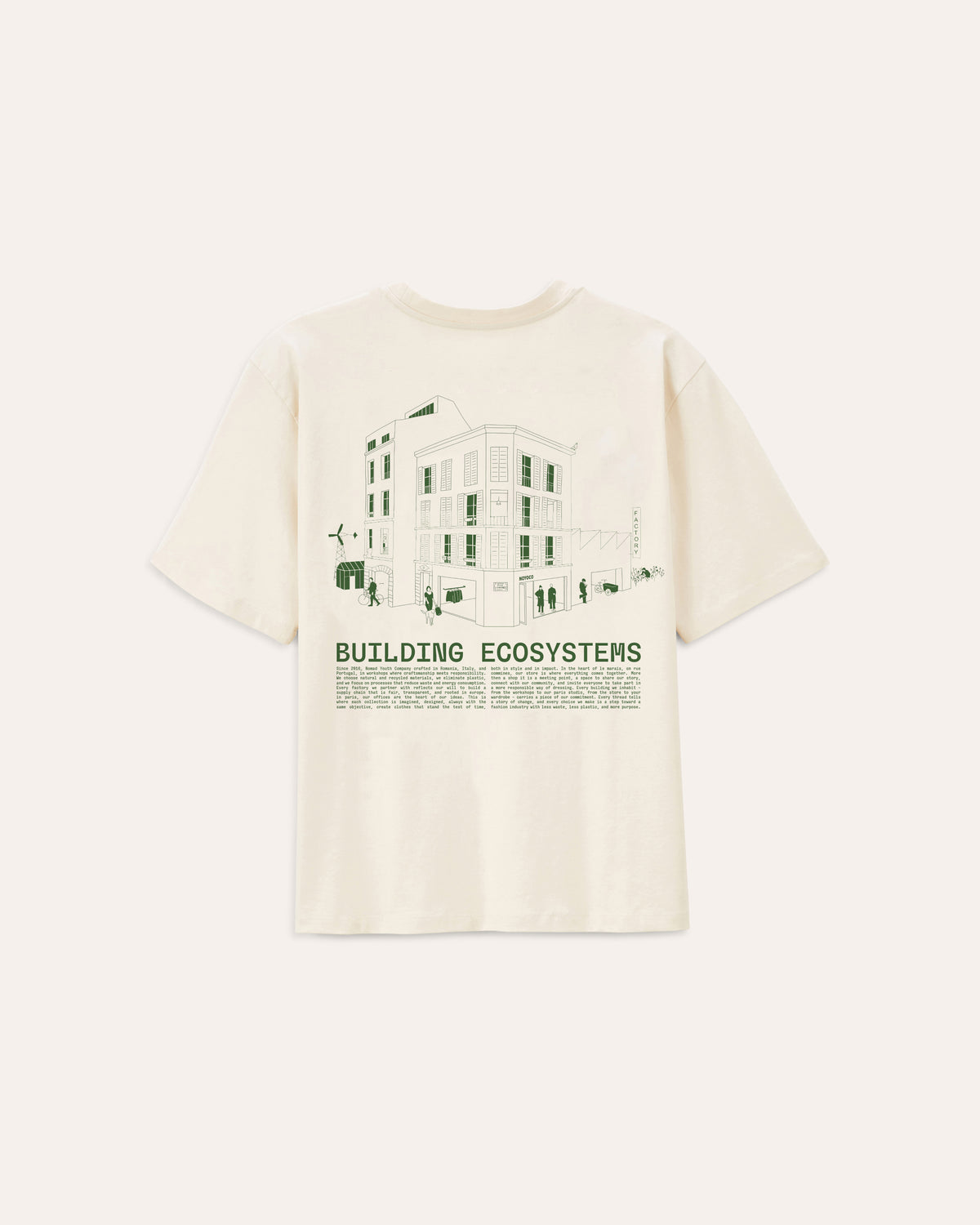 Gumi Building Ecosystems t-shirt, studio product image