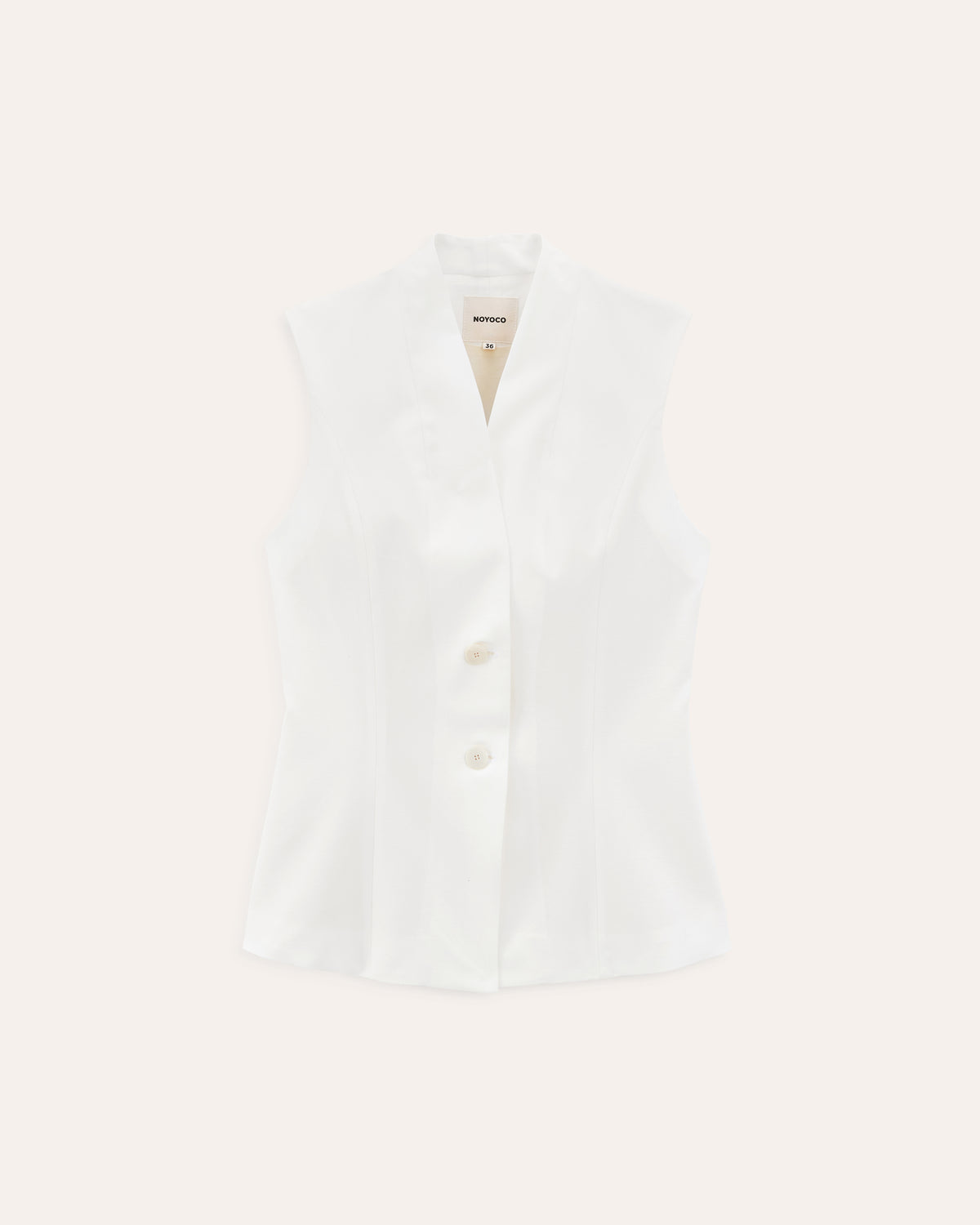 Hegra White top, SS26 studio product image