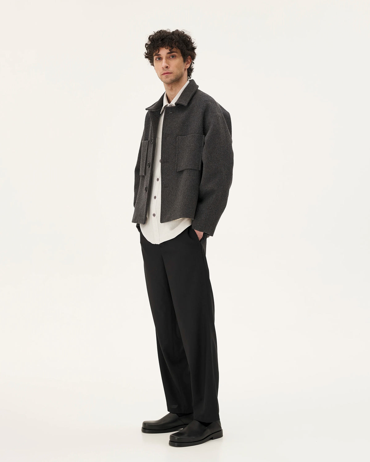 Holar Anthracite, veste en laine NOYOCO, homme aw24