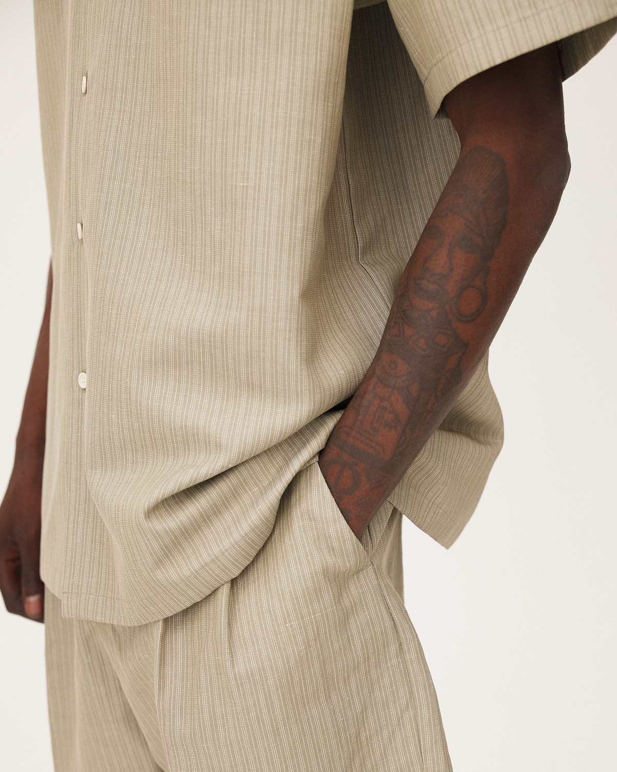 Orléans Beige stripes