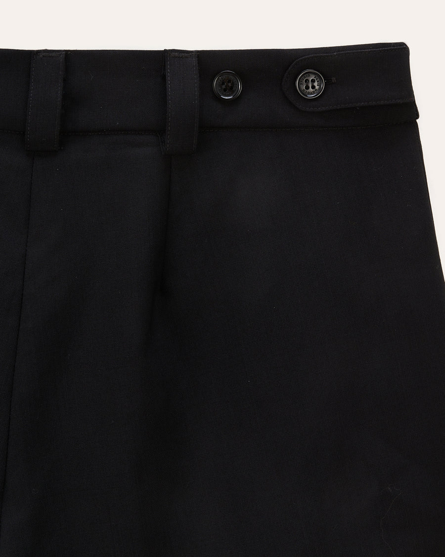 Gilia Black, pantalon en laine upcyclée NOYOCO, detail