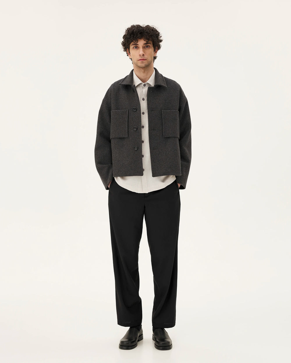 Holar Anthracite, veste en laine NOYOCO, homme aw24