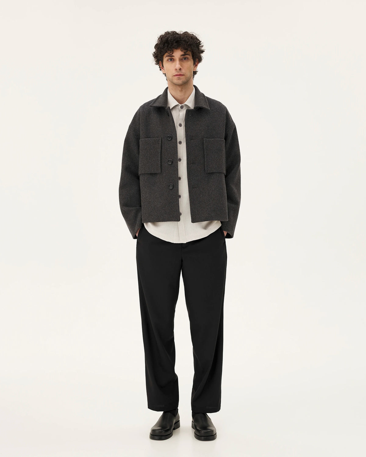 Holar Anthracite jacket, AW24 menswear look