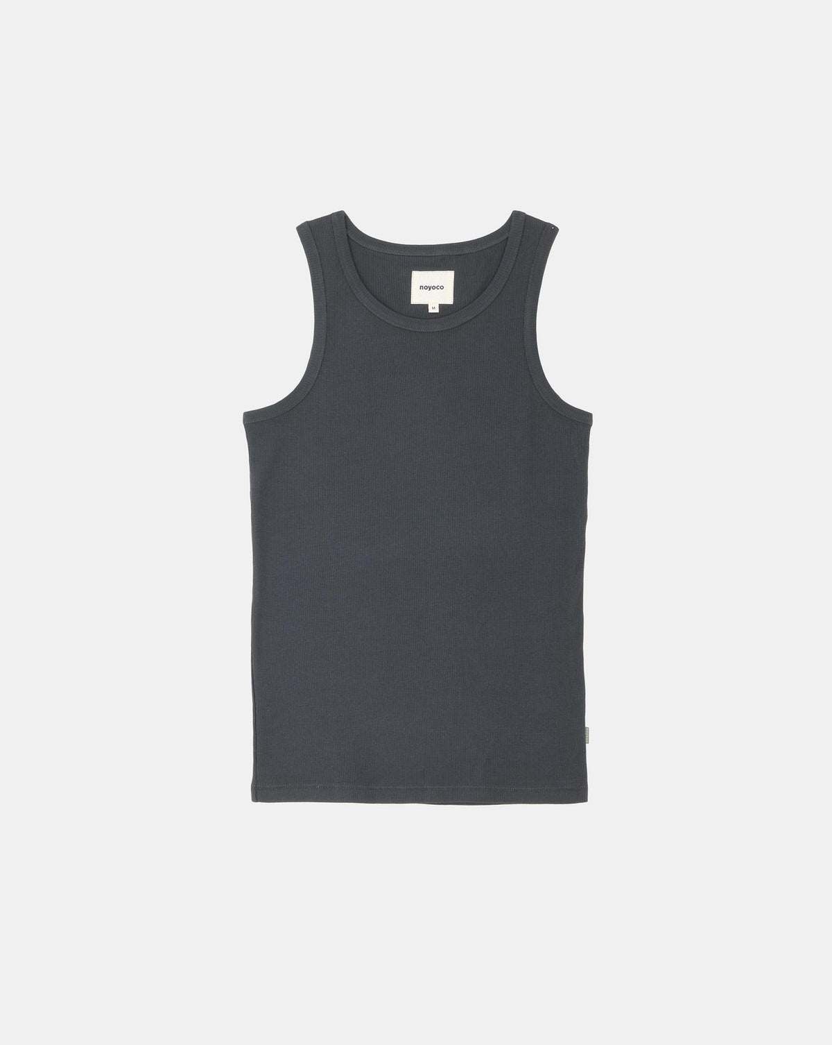Leo Anthracite tank top, studio product image