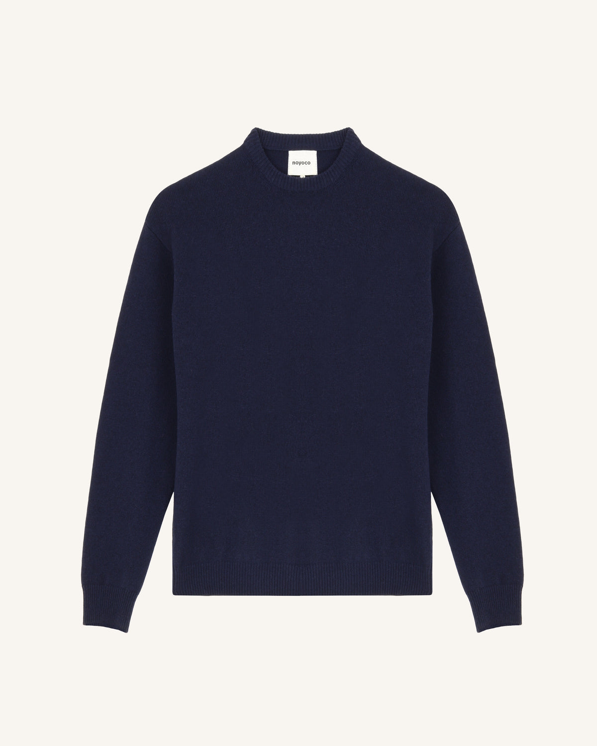 Malmo Navy sweater, studio product image
