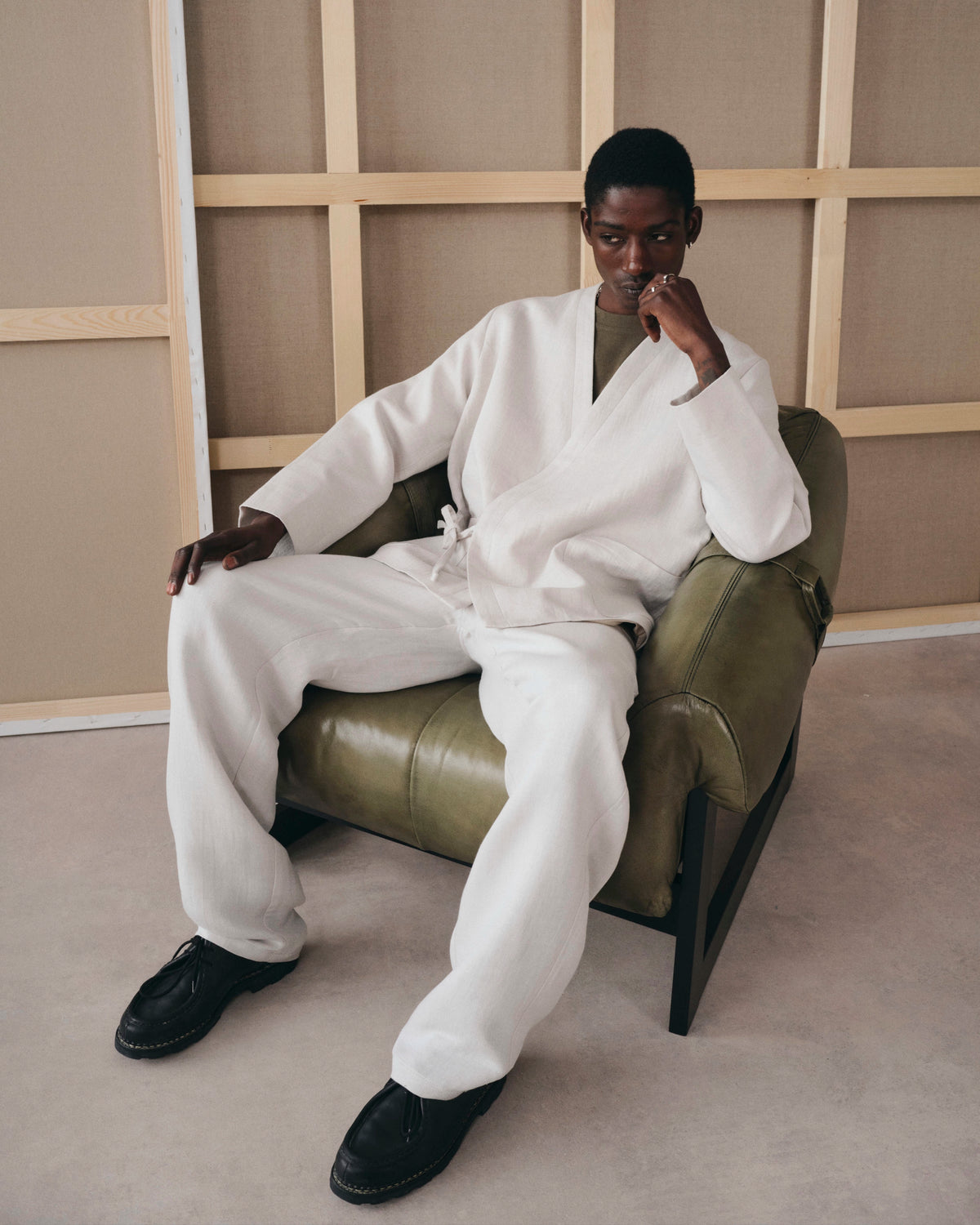 Michigan Light Grey pants, SS26 menswear look