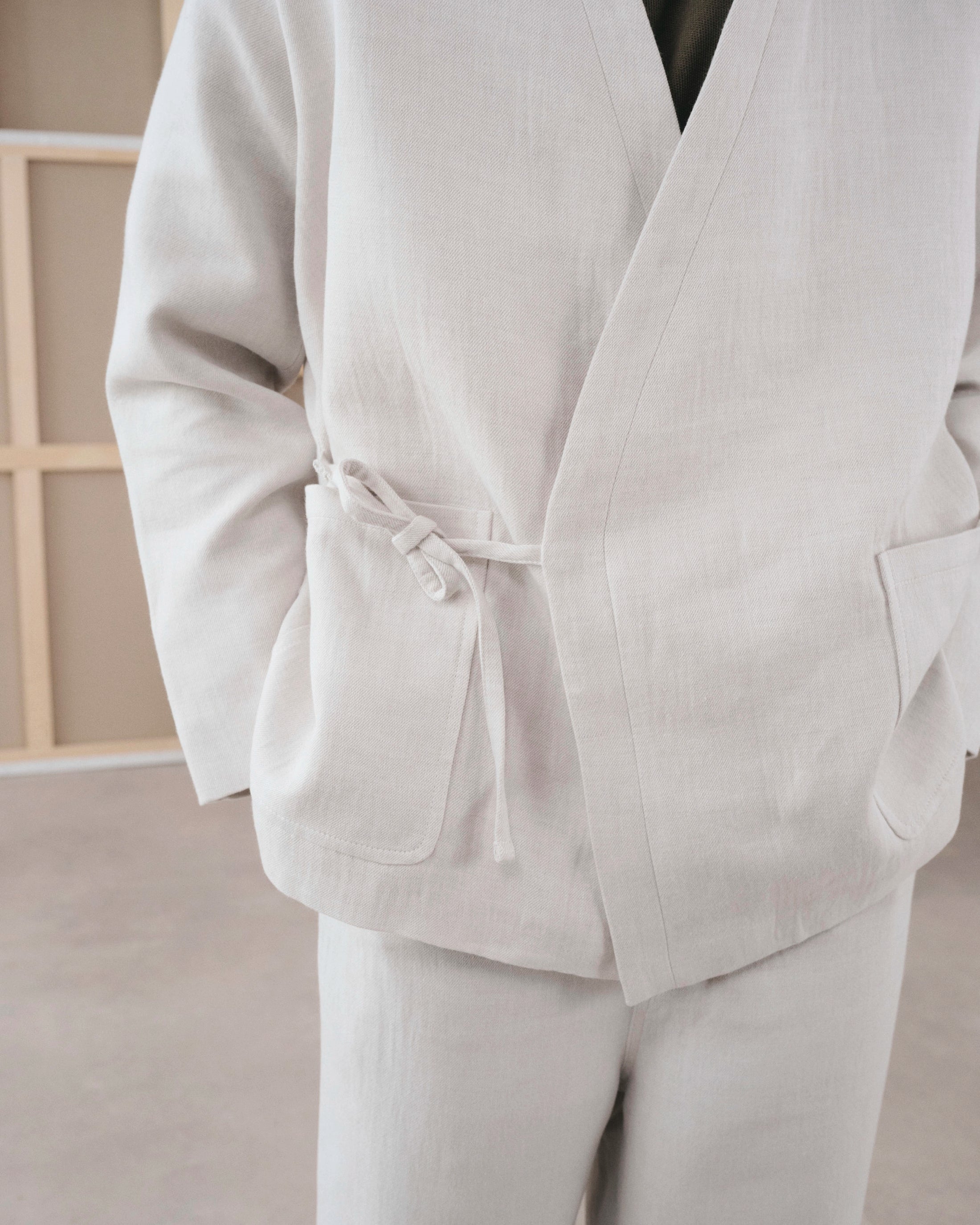 Osaka Light Grey jacket, SS26 menswear look