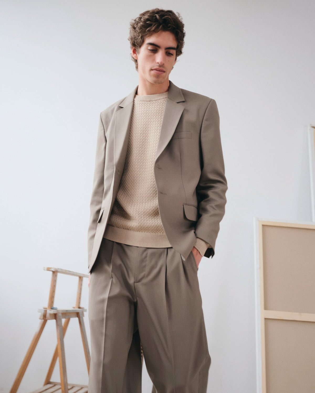 Clint Stone, veste en laine vierge NOYOCO, homme SS26