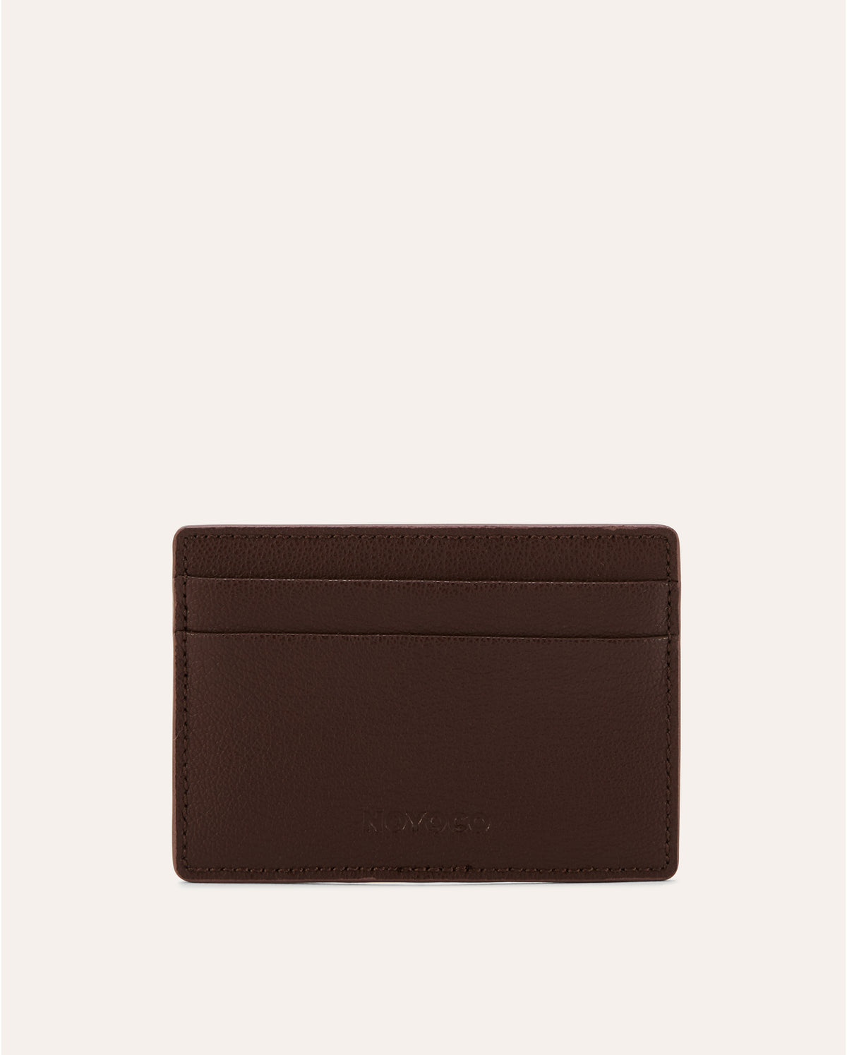 Porte-cartes Marron, porte-cartes en Recycleather NOYOCO, packshot