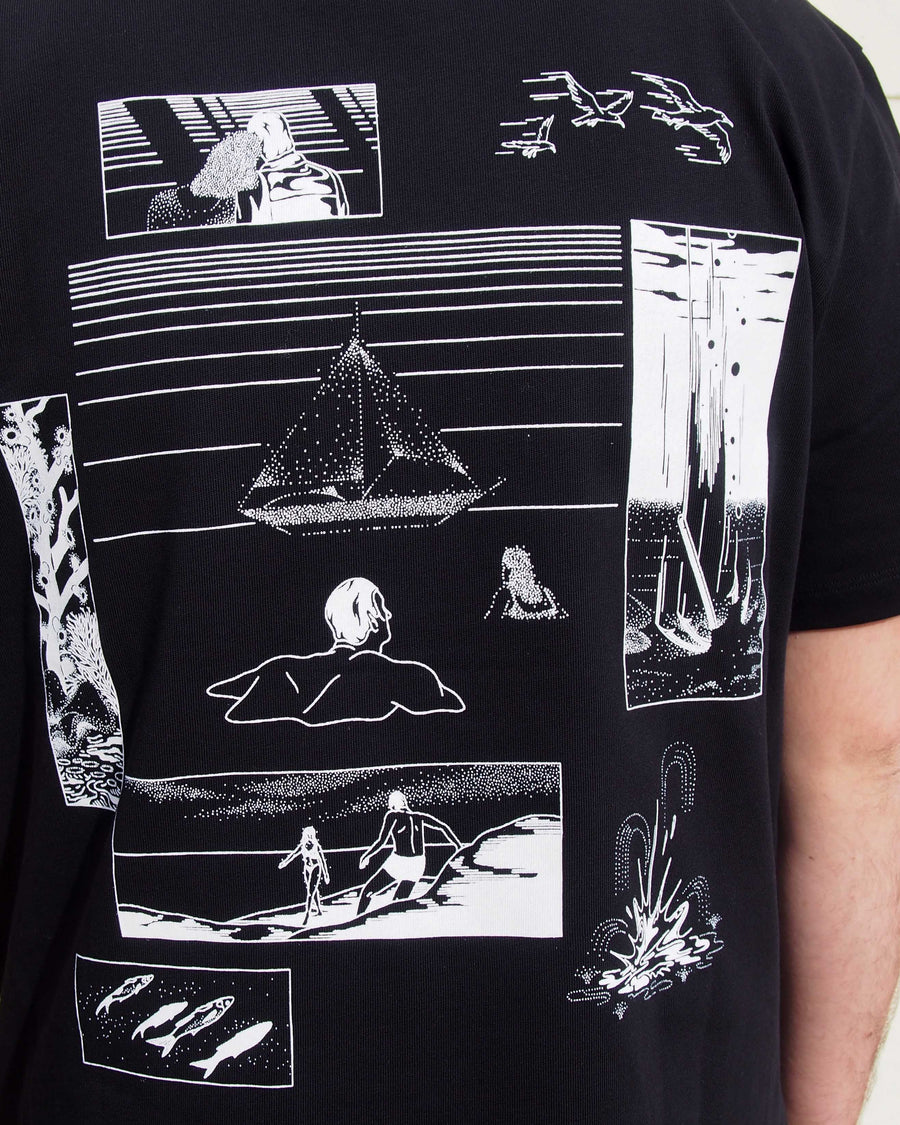 Gumi Merceron, t-shirt en coton biologique NOYOCO, detail