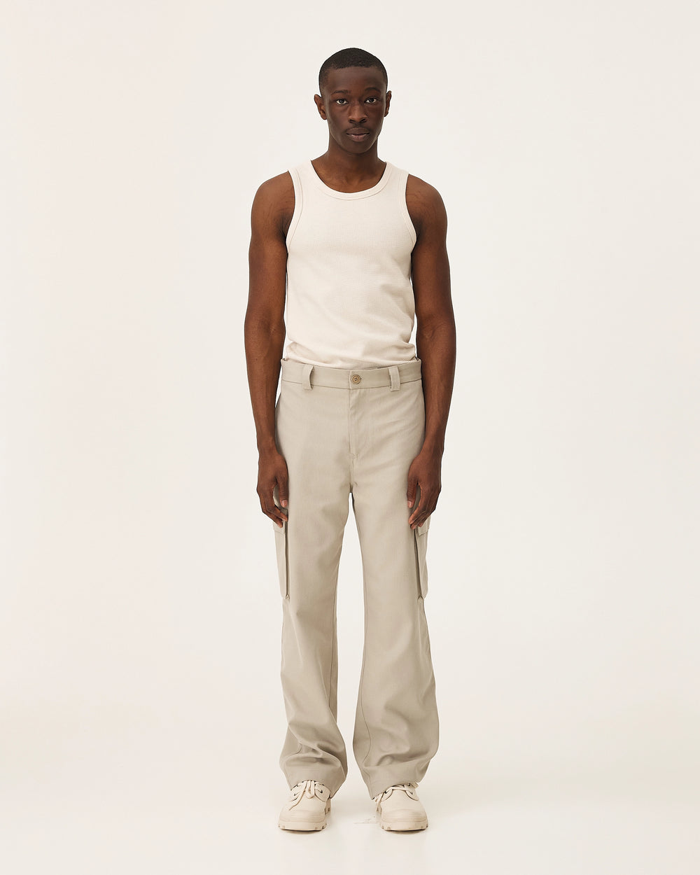 Cargo Sand, pantalon en lyocell et coton NOYOCO, homme ss25 studio