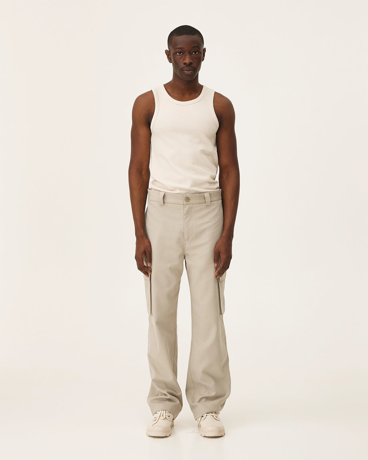 Cargo Sand, pantalon en lyocell et coton NOYOCO, homme ss25 studio