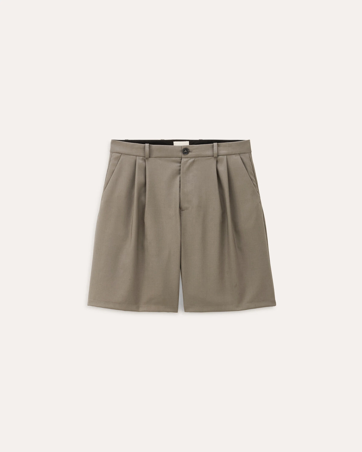 Como Stone, short en laine vierge NOYOCO, packshot ss26 studio