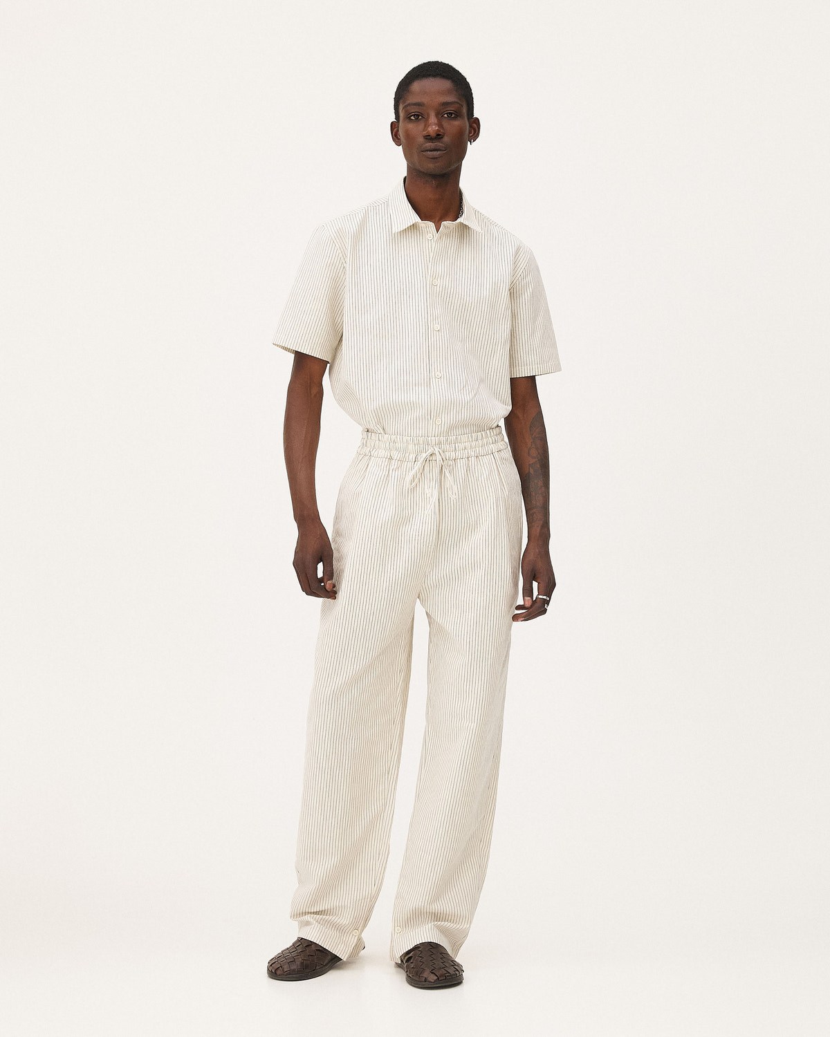 Helio Ecru Stripes