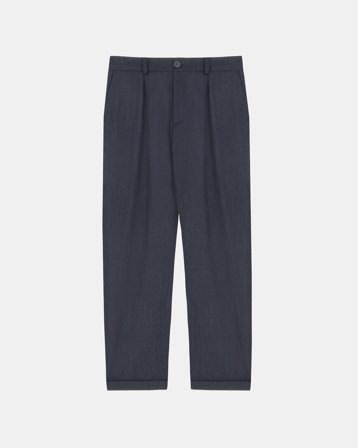 Sienna Night blue, pantalon en laine NOYOCO, packshot aw24