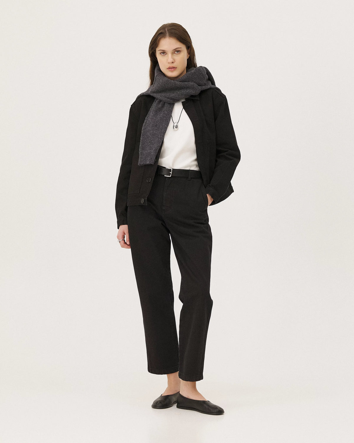 Calder Black pants, AW26 womenswear studio look