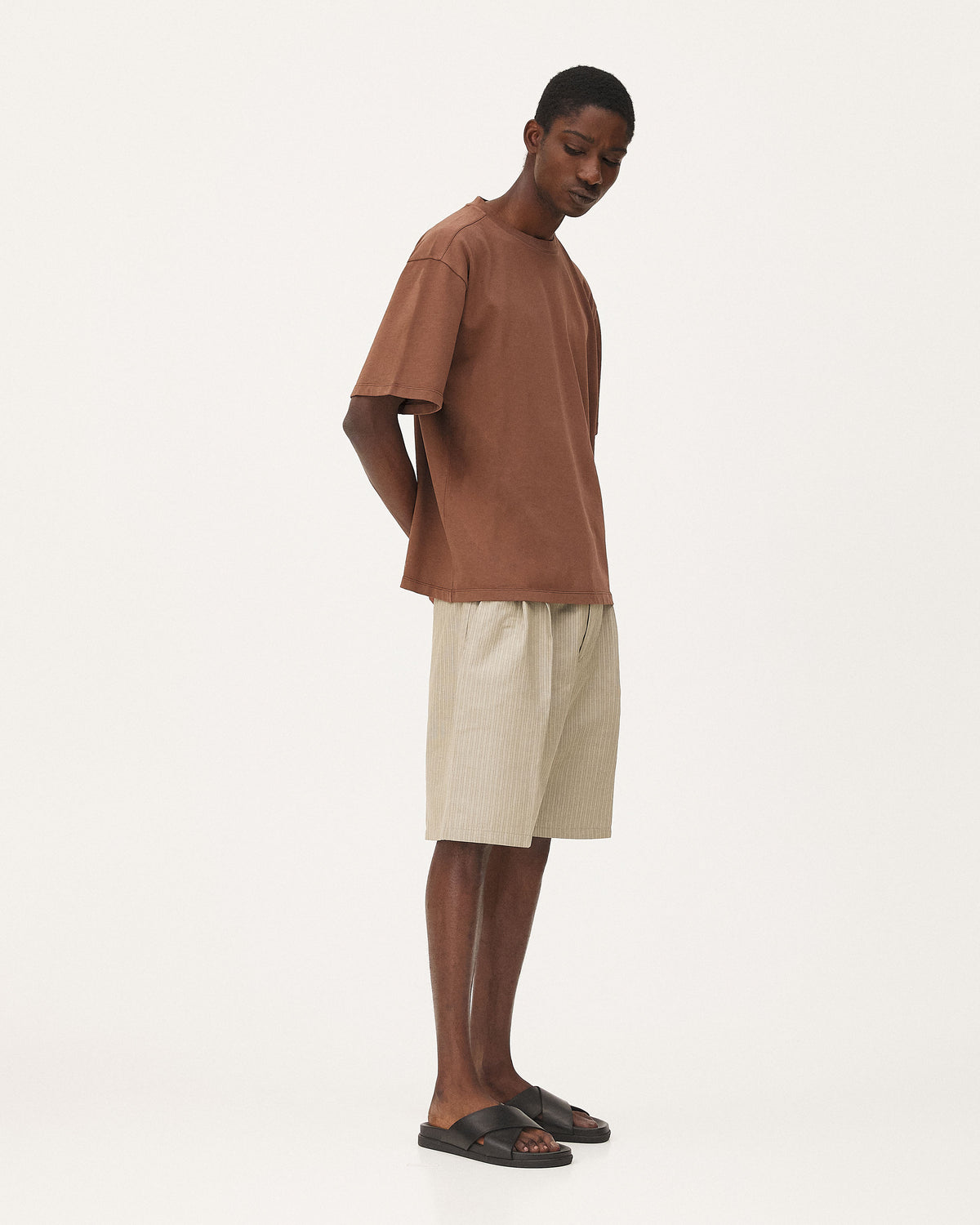 Gumi Mocha, t-shirt en coton biologique NOYOCO, homme ss26 studio