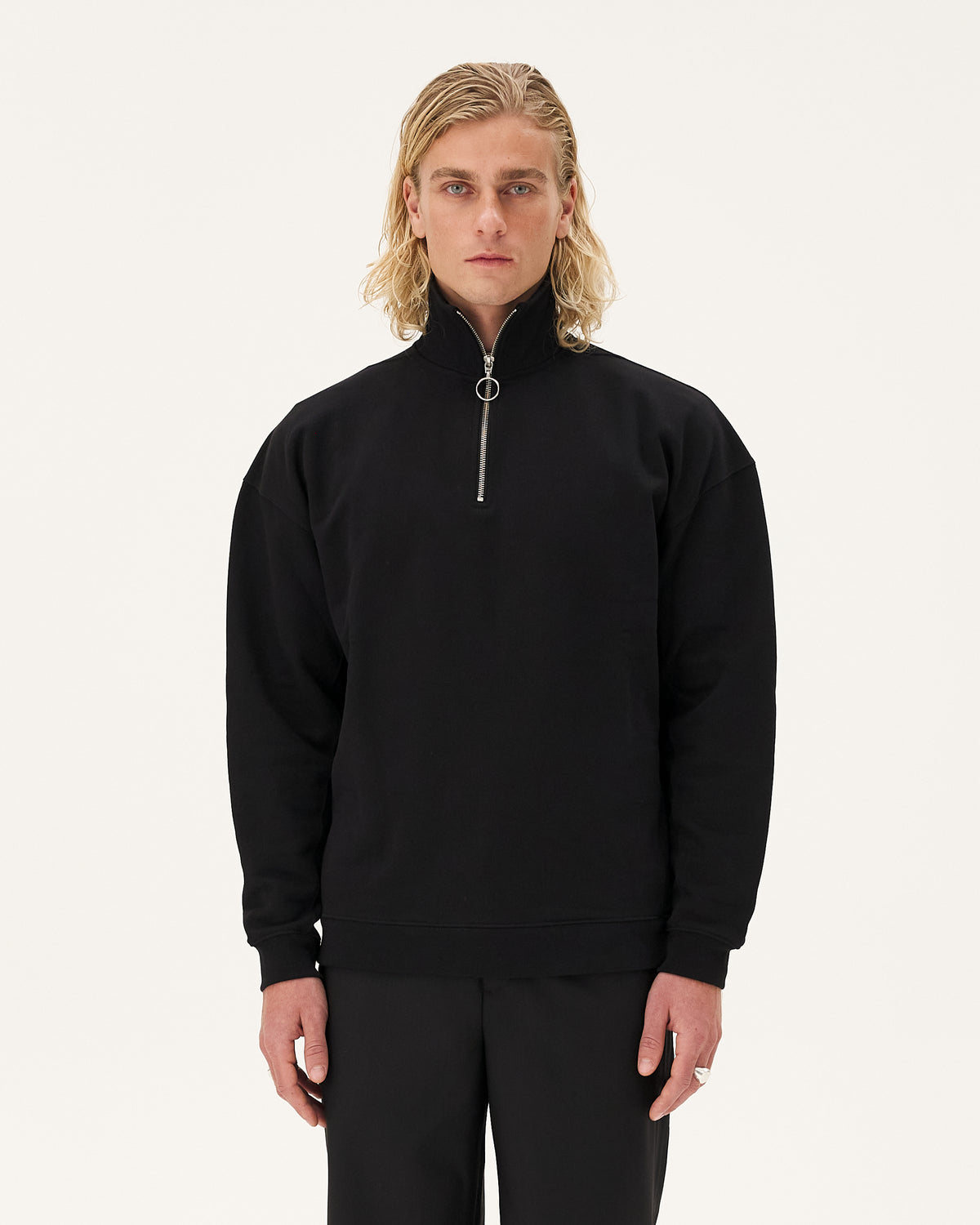 Omaha Black sweatshirt, AW24 menswear look