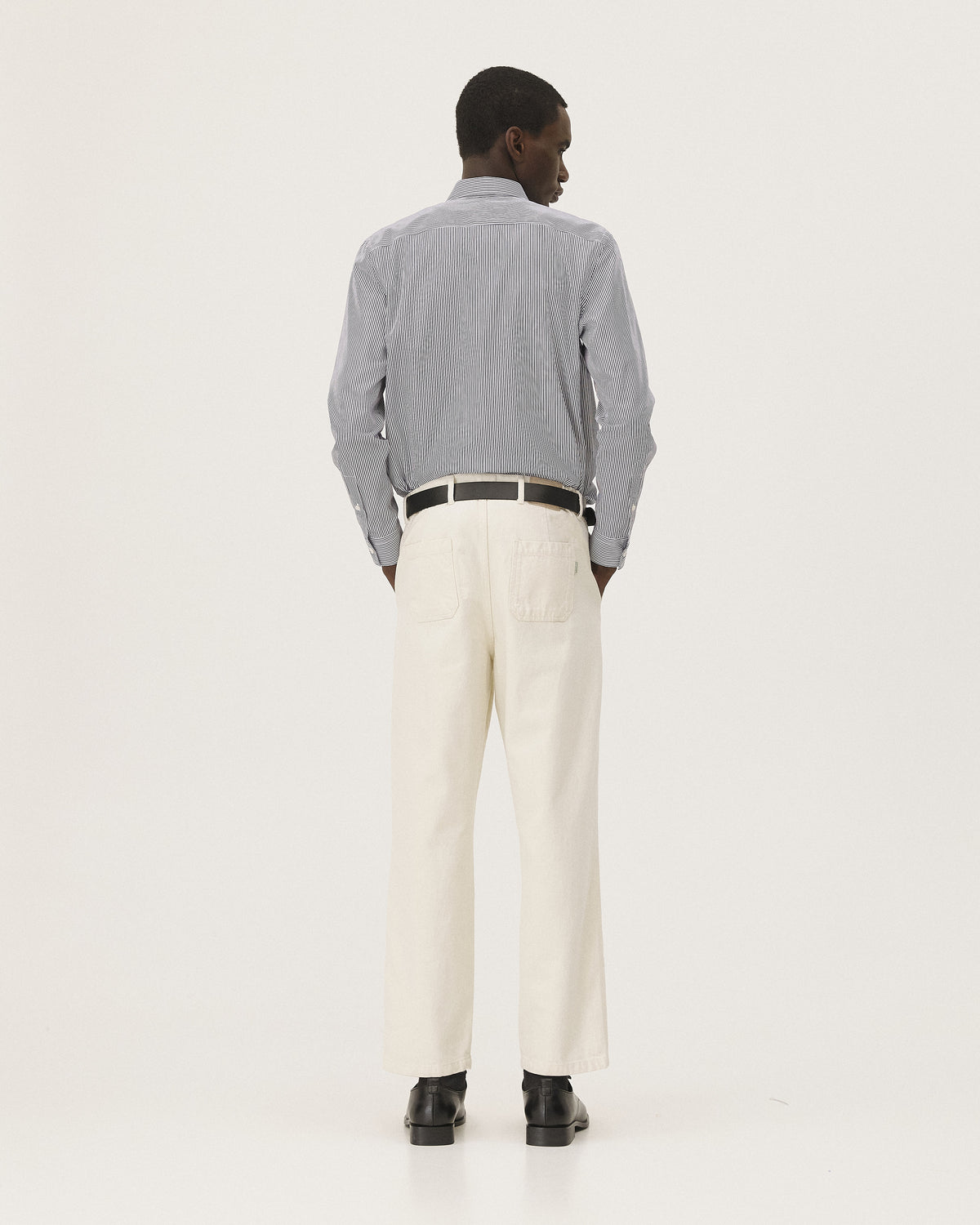 Curtis Dark Navy Stripes