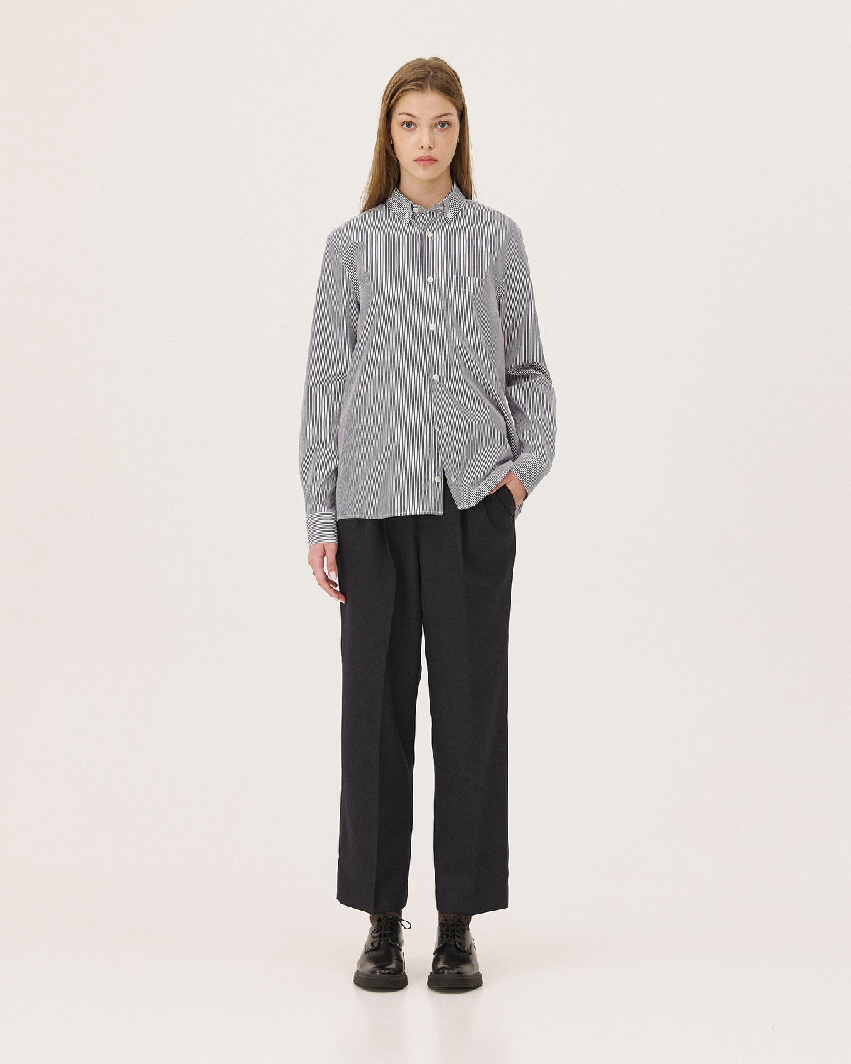 Curtis Dark Navy Stripes