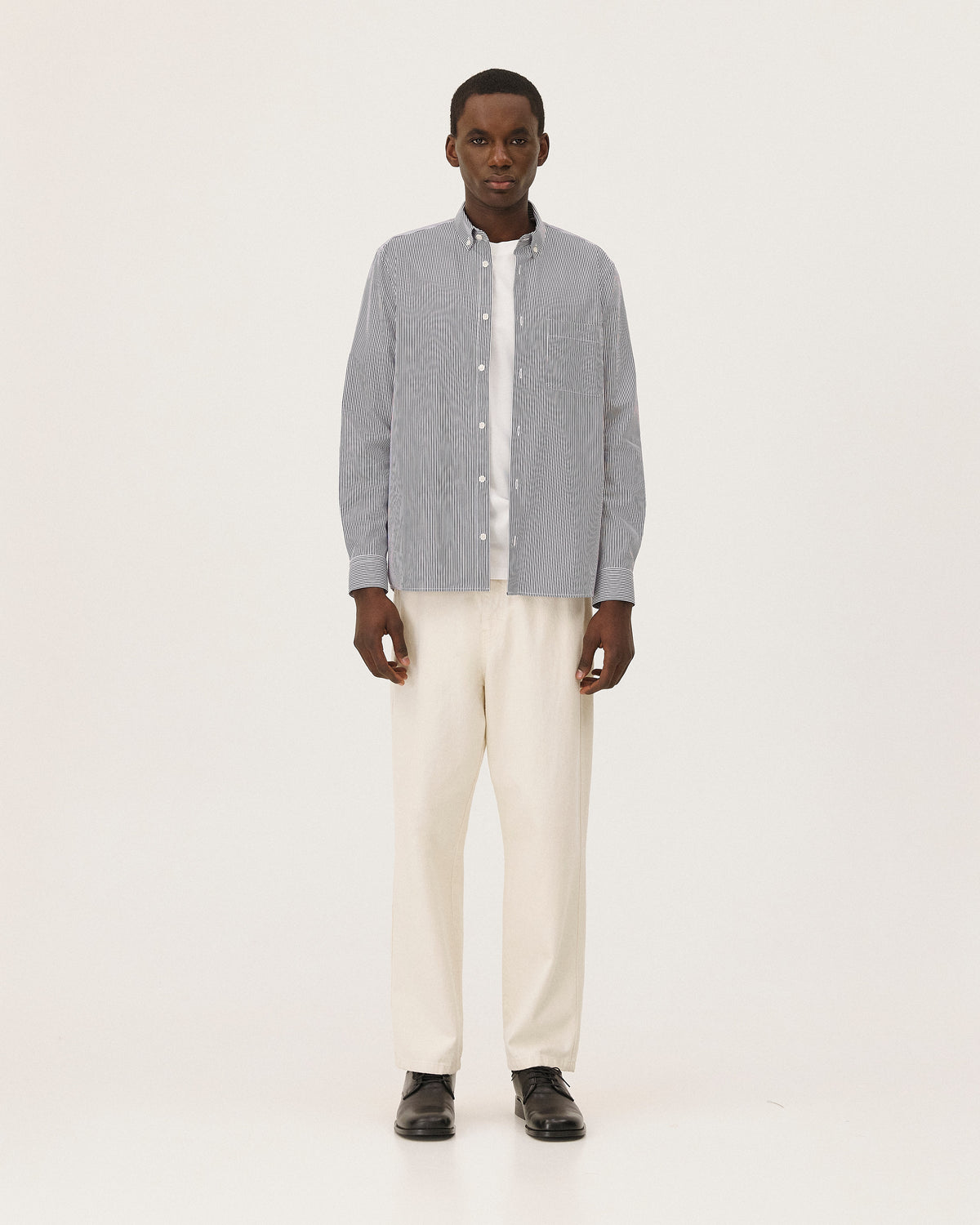 Curtis Dark Navy Stripes