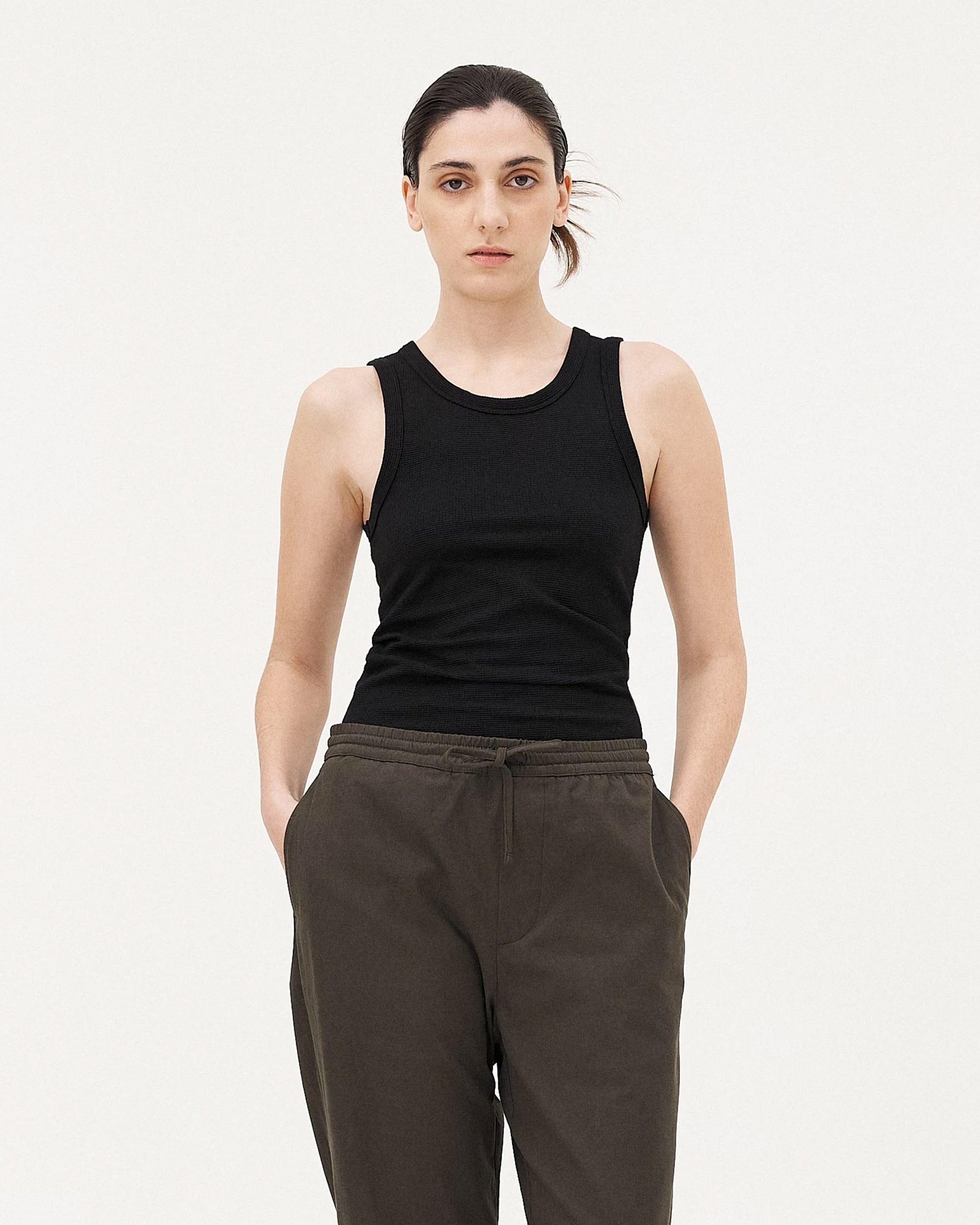 Leo Black tank top, product image