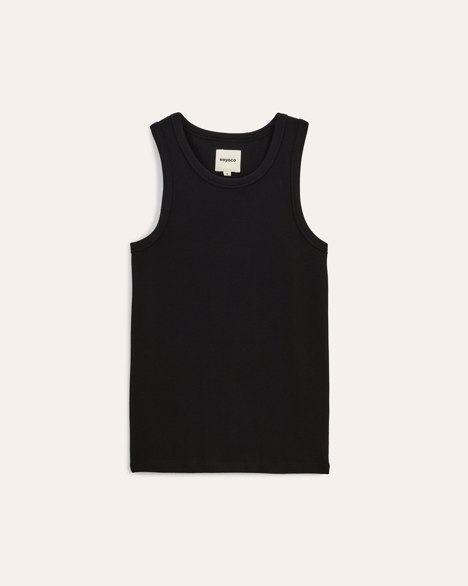 Leo Black tank top, SS25 studio product image