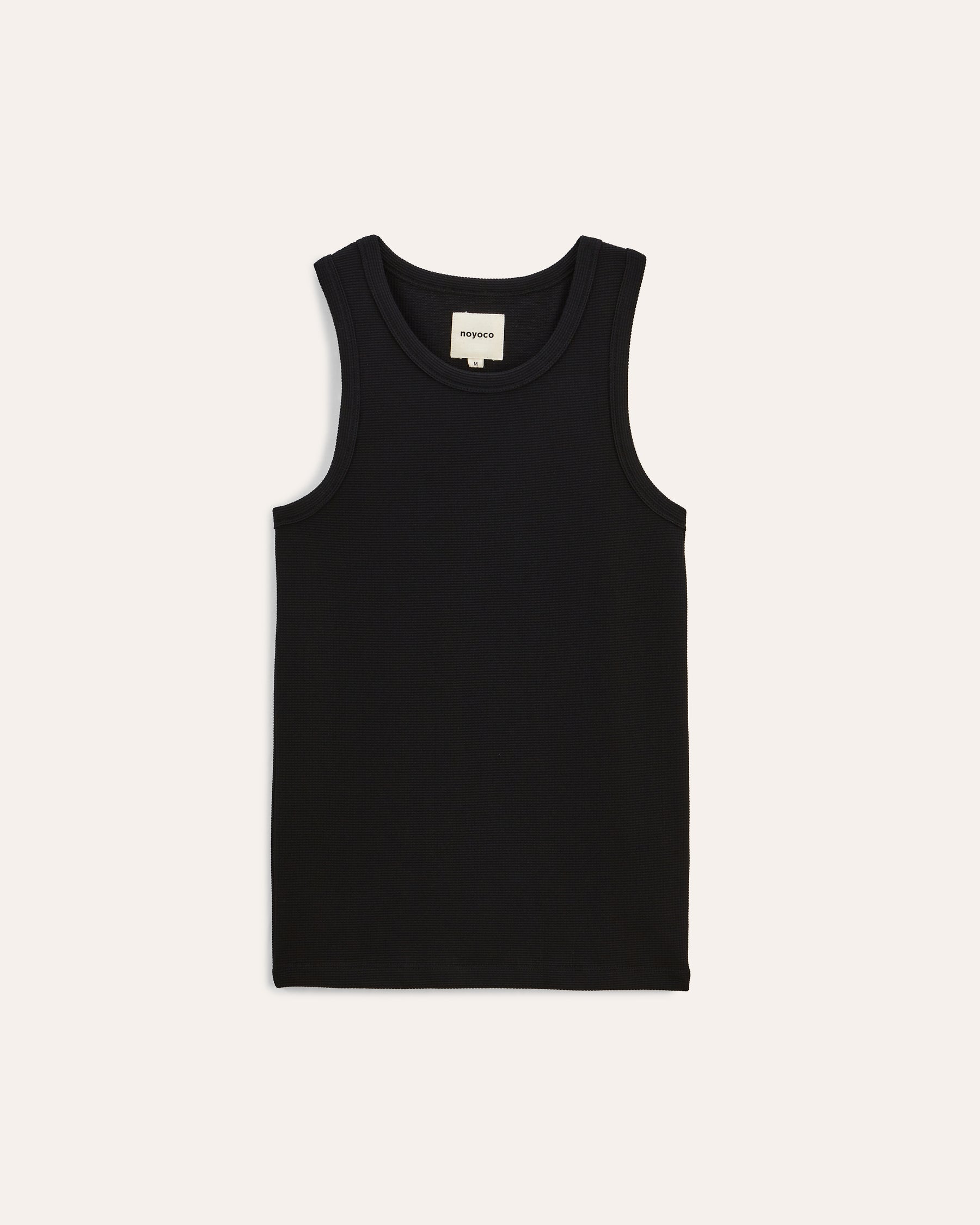 Leo Black tank top, SS25 studio product image